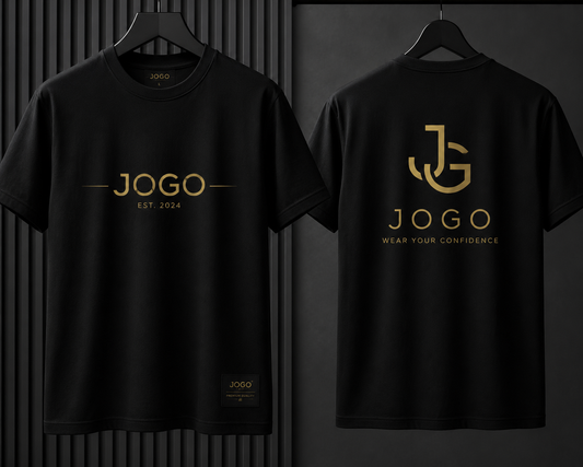 JOGO Premium Cotton Classic Black T-Shirt